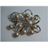 Image 1 : 10 PEACH PEARL CZ BROOCH AUTHENTIC PHILIPPINE PEARL MET