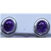 Image 1 : 26.50 CTW AMETHYST EARRING .925 STERLING SILVER