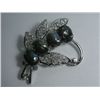 Image 1 : BUTTERFLY BLACK KISHI PEARL BROOCH AUTHENTIC PHILIPPINE