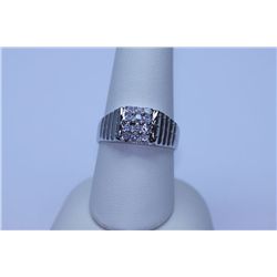 21.00 CTW CZ RING .925 STERLING SILVER