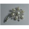 Image 1 : CLASSY WHITE PEARL CZ BROOCH AUTHENTIC PHILIPPINE PEARL