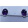 Image 1 : 14.50 CTW AMETHYST EARRING .925 STERLING SILVER