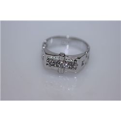 20.9 CTW CZ RING .925 STERLING SILVER