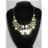 Image 1 : 202CTW BLACK-WHITE STRAWBERRIES BRASS NECKLACE;18INCH