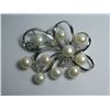 Image 1 : 10 WHITE PEARL CZ BROOCH AUTHENTIC PHILIPPINE PEARL MET