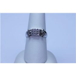 17.10 CTW CZ RING .925 STERLING SILVER