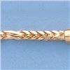 Image 2 : Genuine 16" 14k  Gold-Yellow 2.6mm Figaro Franco Chain