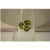 Image 1 : 10.95 ctw Peridot  Ring .925 Sterling Silver