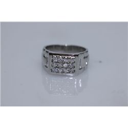 25.92 CTW  CZ RING .925 STERLING SILVER