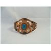 Image 1 : Native American Copper and Turquoise Eagle cuff Bracelet