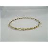 Image 1 : Gold Tone Twisted Bangle Bracelet