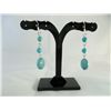 Image 1 : Turquoise dangle earrings