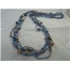 Image 1 : 5 Strand Multi-Color Glass Bead Necklace