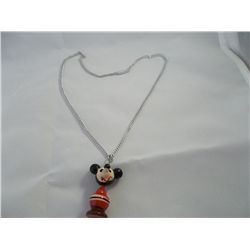 Wooden Mouse Necklace