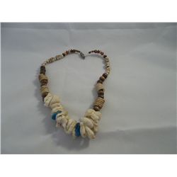 Turquoise & White Shell Necklace