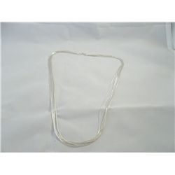4 Strand Sterling silver Liquid necklace