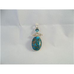 Sterling silver & turquoise pendant