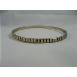 Gold Tone Watch band style Bangle Bracelet