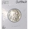 Image 1 : 1927 BUFFALO NICKEL *NICE EARLY VERY GOOD GRADE* NICKEL CAME OUT OF SAFE BOX!!