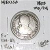 Image 1 : 1800 MO/FM MEXICO 1 REALES SILVER COIN WORLD BOOK VALUE IS $180.00+ *EX RARE & SCARCE FINE+ GRADE