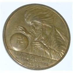 NAZI WAR WOR II GOOD LUCK COIN *RARE HARD TO FIND COIN*!! COIN CAME OUT OF SAFE!!