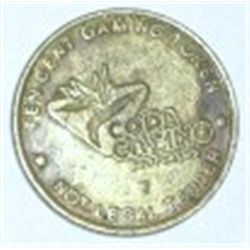 VINTAGE *COPA CASINO* 10 CENT GAME TOKEN *EXTREMELY RARE OLD CASINO TOKEN*!! TOKEN CAME OUT OF SAFE!
