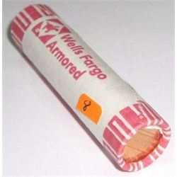 MYSTERY ROLL OF UNC PENNIES *UNC ROLL* PENNIES 50 TOTAL *ROLL CAME OUT OF SAFE DEPOSIT BOX*!!