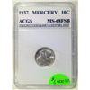 Image 1 : 1937 Mercury Dime ACGS MS-68RFSB