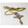 Image 1 : Cross and Gemstone Necklace