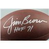 Image 2 : SIGNED-Jim Brown NFL Football Gridiron COA