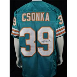 Larry Csonka Signed Miami Dolphins Custom Jersey P