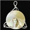 Image 1 : 60.5ct Mabe Pearl Sterling Pendant (JEW-004190)