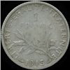 Image 2 : 1915 France 1Fr Silver Circulated (COI-013558)