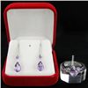 Image 1 : 22.9ct Amethyst White Gold Vermeil on Sterling Set (JEW-004172)
