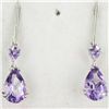 Image 3 : 22.9ct Amethyst White Gold Vermeil on Sterling Set (JEW-004172)