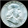 Image 1 : 1963D Franklin Half MS64/65 Scarce Overweight ERROR (COI-011324)