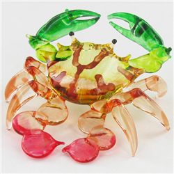 Handcrafted Blown Glass Crab (DEC-000998)