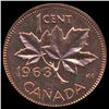 Image 2 : 1963 Canada 1c GEM BU MS65+ Red (COI-007999)