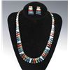 Image 1 : ET0503120056 MEXICAN STERLING MULTI-STONE NECKLACE WITH