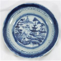 ET0523120002 CHINESE EXPORT BLUE ON WHITE BOWL 18th cen