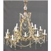 Image 1 : CHANDELIER; Thirteen Light Maria Theresa Style Crystal