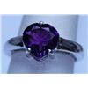 Image 1 : 17.60 CTW AMETHYST RING .925 STERLING SILVER