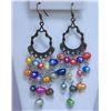 Image 1 : MULTICOLOR PEARL DANGLING EARRING