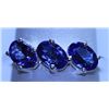 Image 1 : 12.15 CTW TANZANITE RING .925 STERLING SILVER