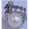 Image 1 : WHITE PEARL AND CZ PENDANT