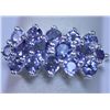 Image 1 : 13.30 CTW TANZANITE RING .925 STERLING SILVER
