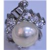 Image 1 : PEACH PEARL AND CZ PENDANT