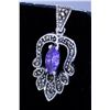 Image 1 : 22.85 CTW AMETHYST ANTIQUE LOOKING JEWELRY .925 STERLIN