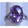 Image 1 : 21.75 CTW AMETHYST RING .925 STERLING SILVER