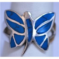 23.50 CTW TURQOUISE RING .925 STERLING SILVER
